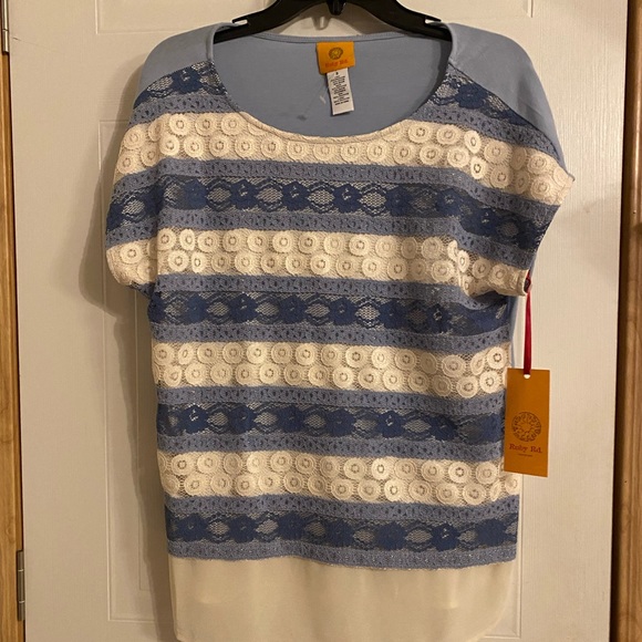 Ruby Rd Sz S Top-Blue Traveler Style MSRP $62 NWT 😊😊 - Picture 1 of 10